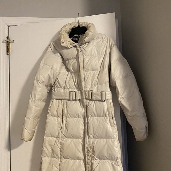 North Face White down parka coat, size PS - Picture 6 of 8